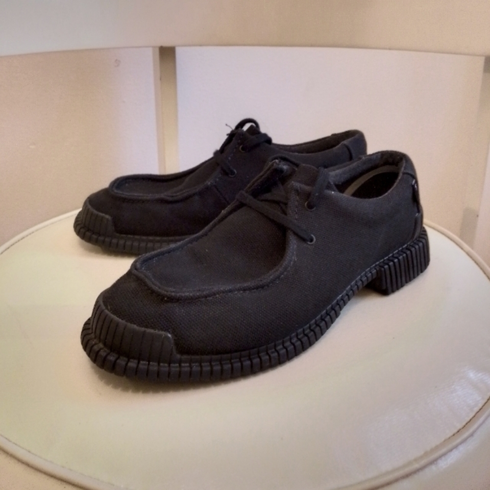 Black cotton Camper shoes (38)